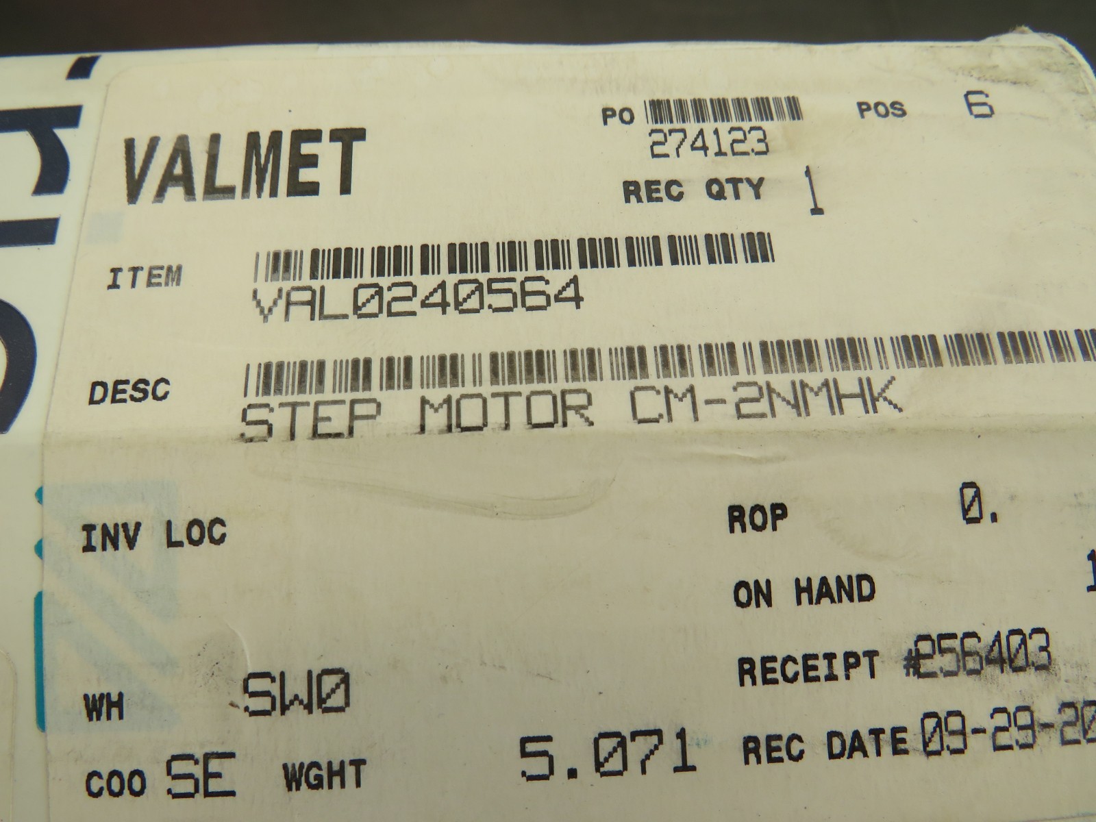 Metso Dametric AB CM-2NMHK VAL0240564 STEP Motor