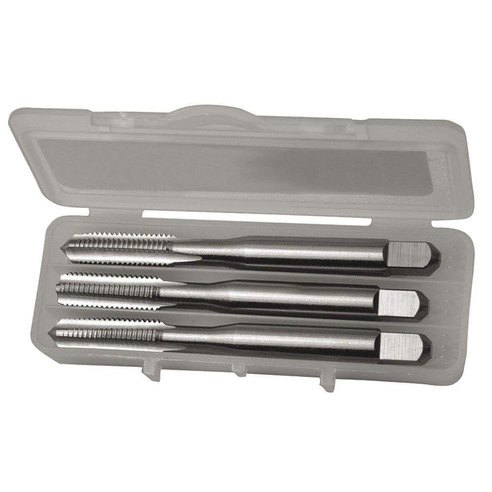GREENFIELD THREADING 318779 Three Piece Tap Kit,1/4-28,HSS 53PV26