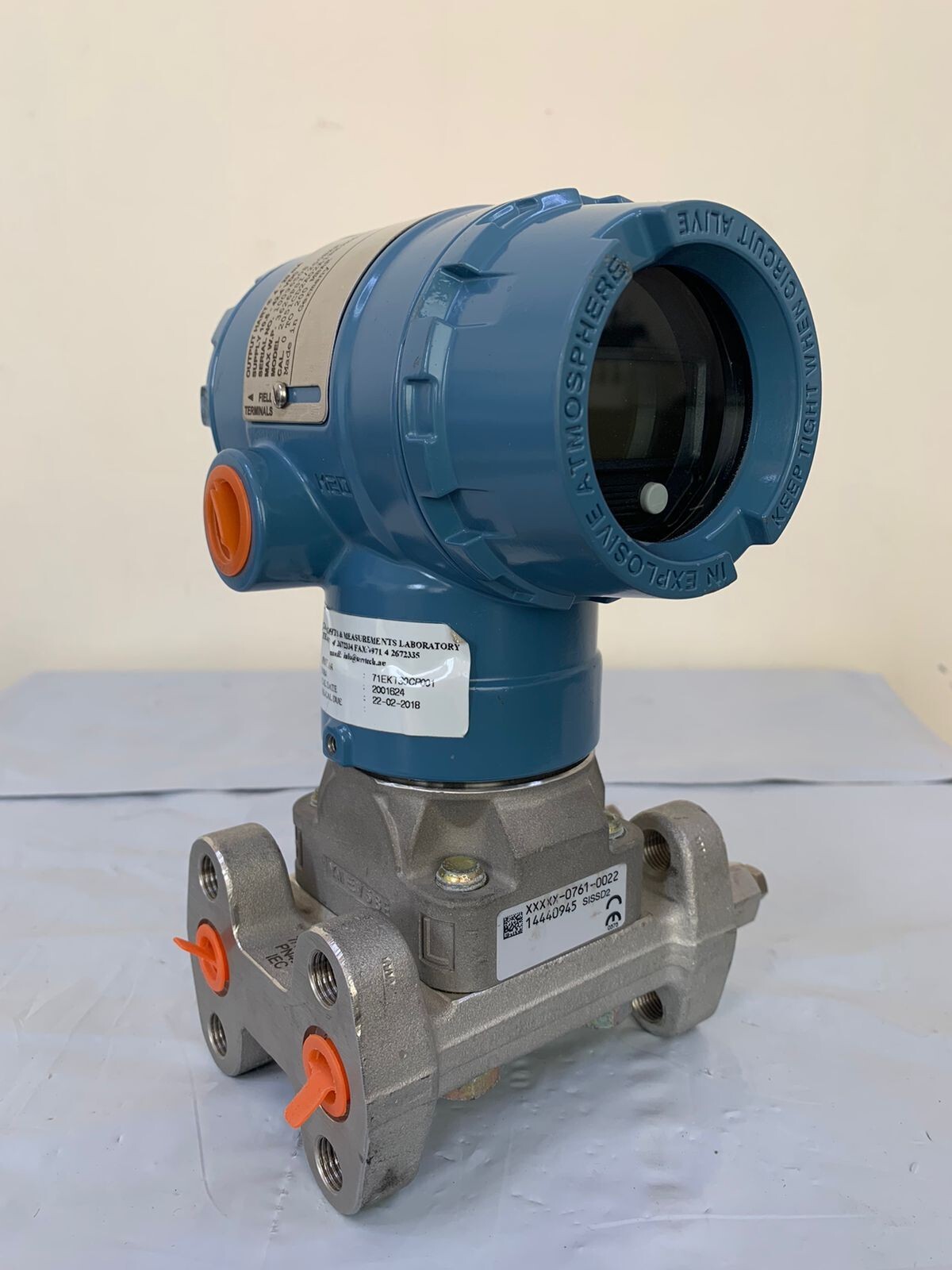 Rosemount / 2051 Pressure Transmitter / HART / WP 3626PSI-250BAR / Cal.0-200MBAR