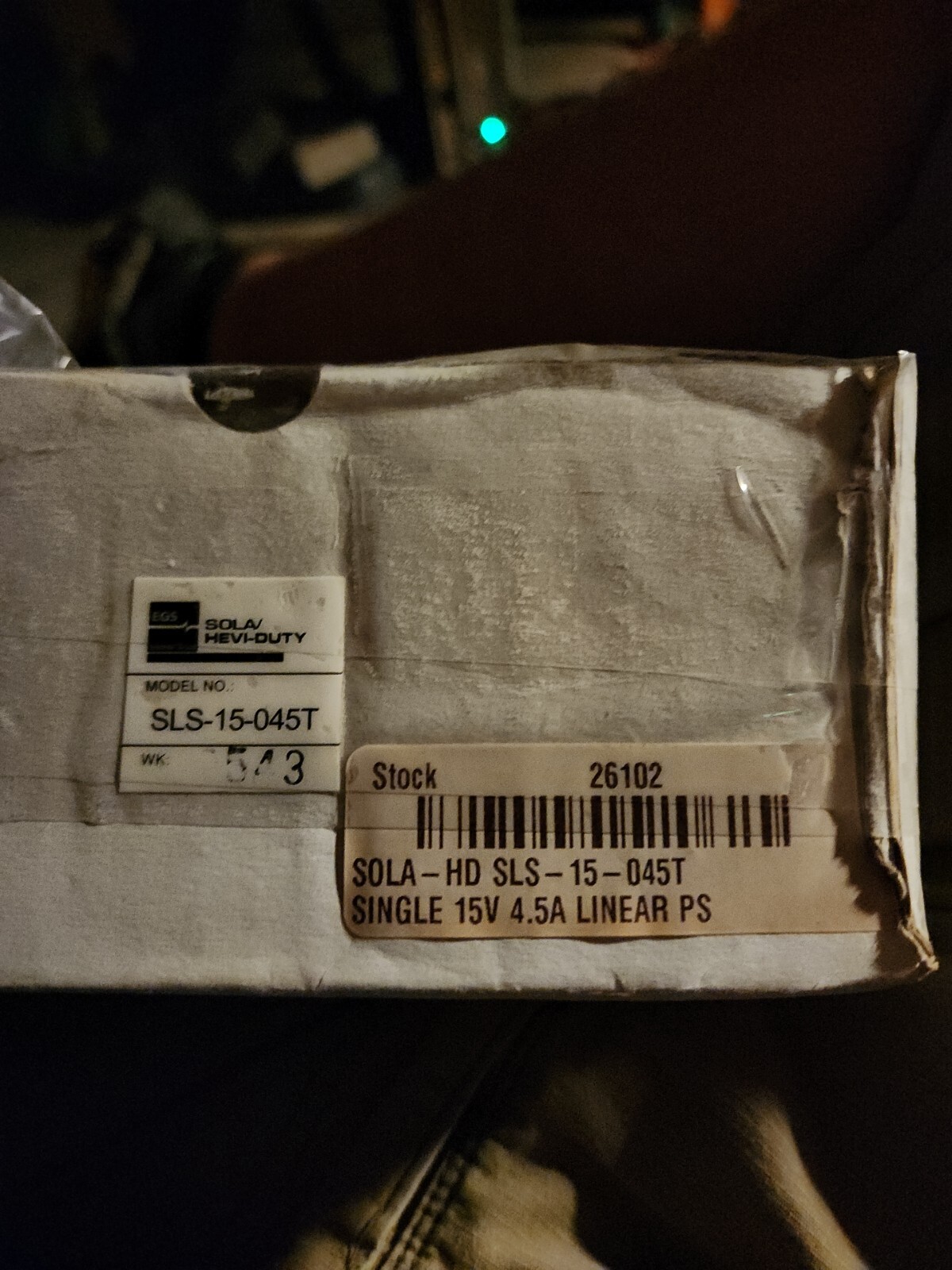 Sola Hevi Duty SLS-15-045T Regulated Power Supply 15VDC@4.5A Brand New