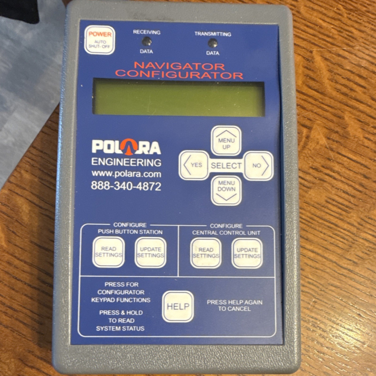 Polara Engineering Navigator Configurator Handheld Controller