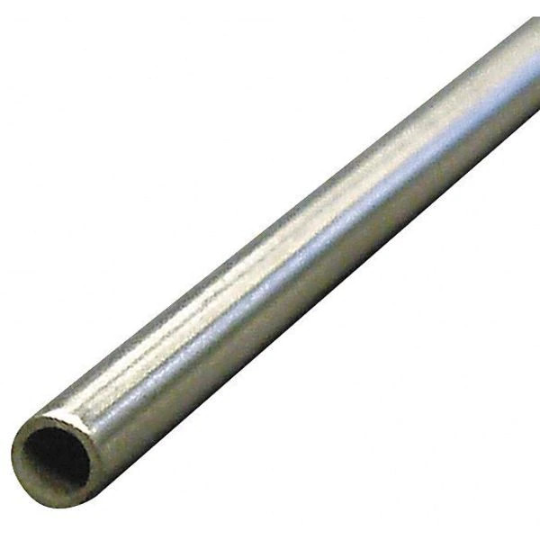 Zoro Select 4NTG5 Tubing, 1.62 in ID, 1-3/4 in OD, Aluminum