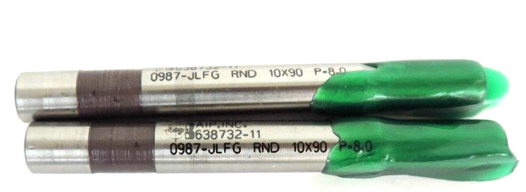 LOT OF 2 NEW AIP INC. 638732-11 PUNCHES 0987-JLFG RND 10X90 P=8.0