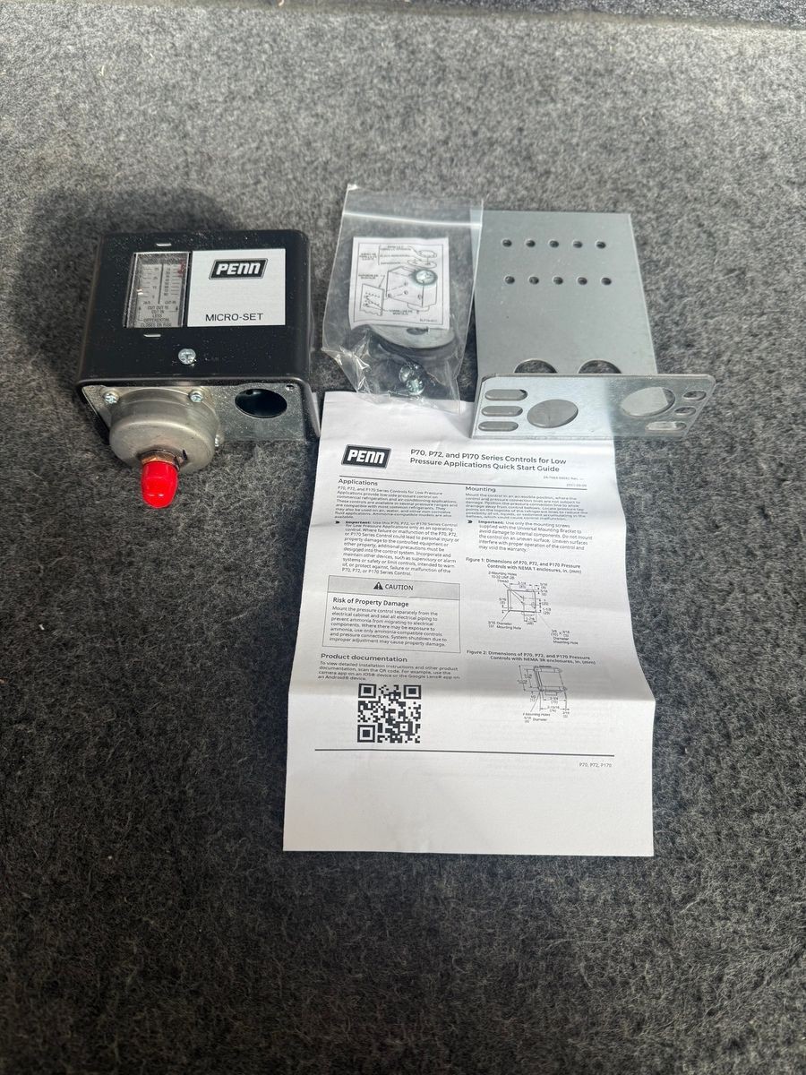 PENN Micro-Set Suction Pressure Control P170AB-12C