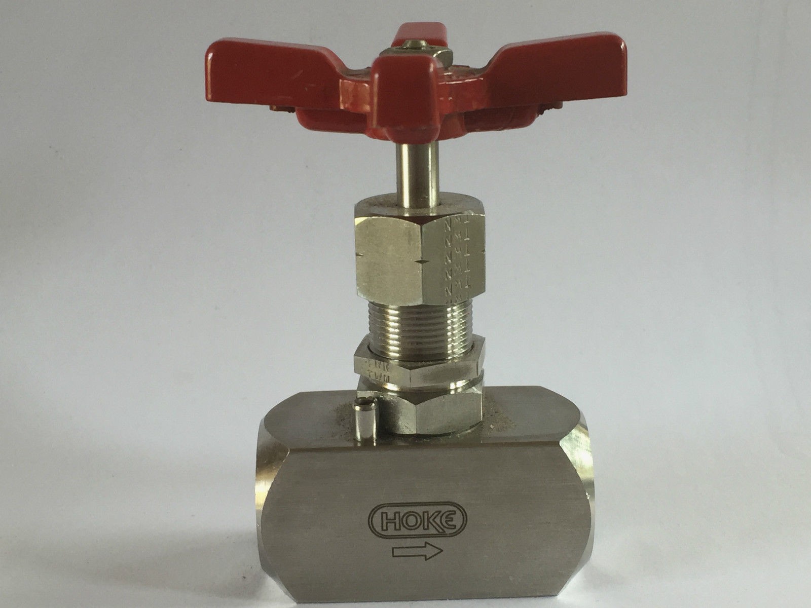 HOKE 2118F6Y 2100 Series Bar Stock Screwed Bonnet Needle Valve 316SS 6000 PSIG