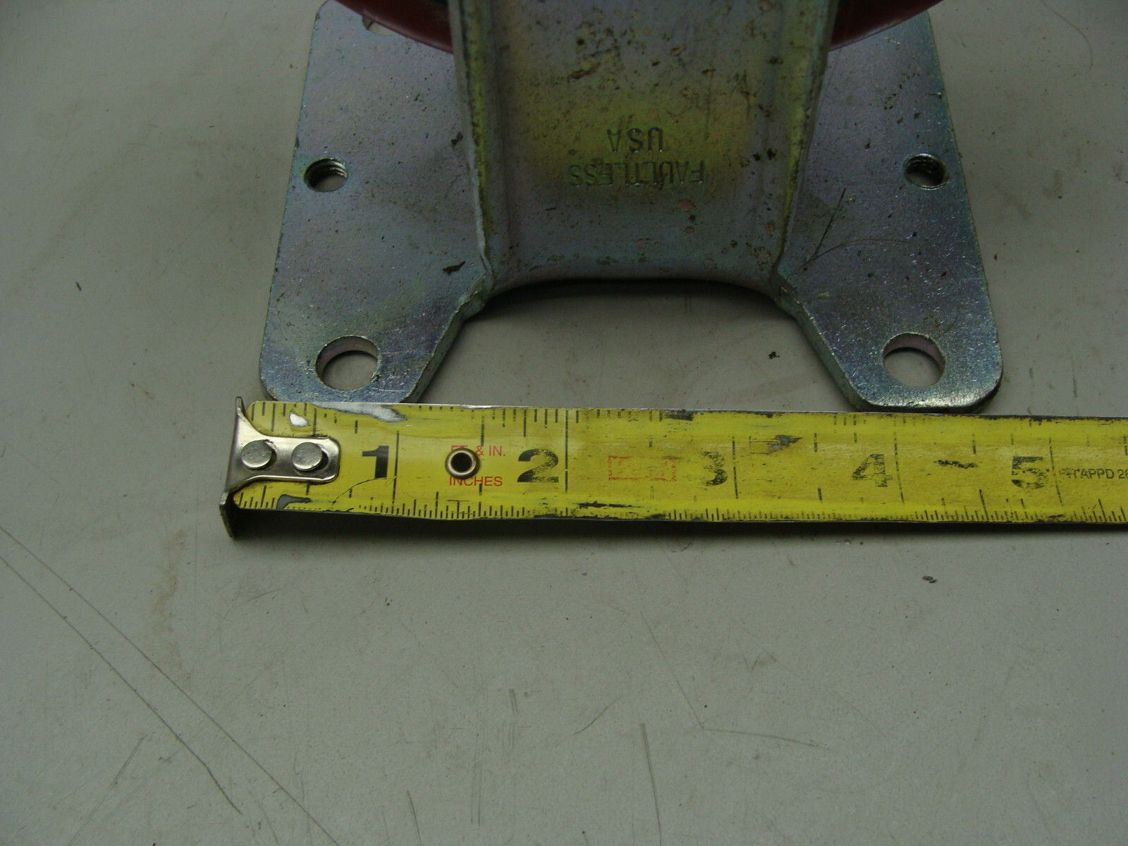 SET OF 4 FAULTLESS CREFORM TK-130 CASTERS (NO BRAKES) 5″ X 1-1/4″