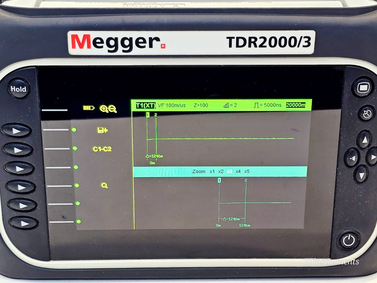 Megger TDR2000/3 Dual Channel Cable Fault Locator TDR Xpert Crosstalk