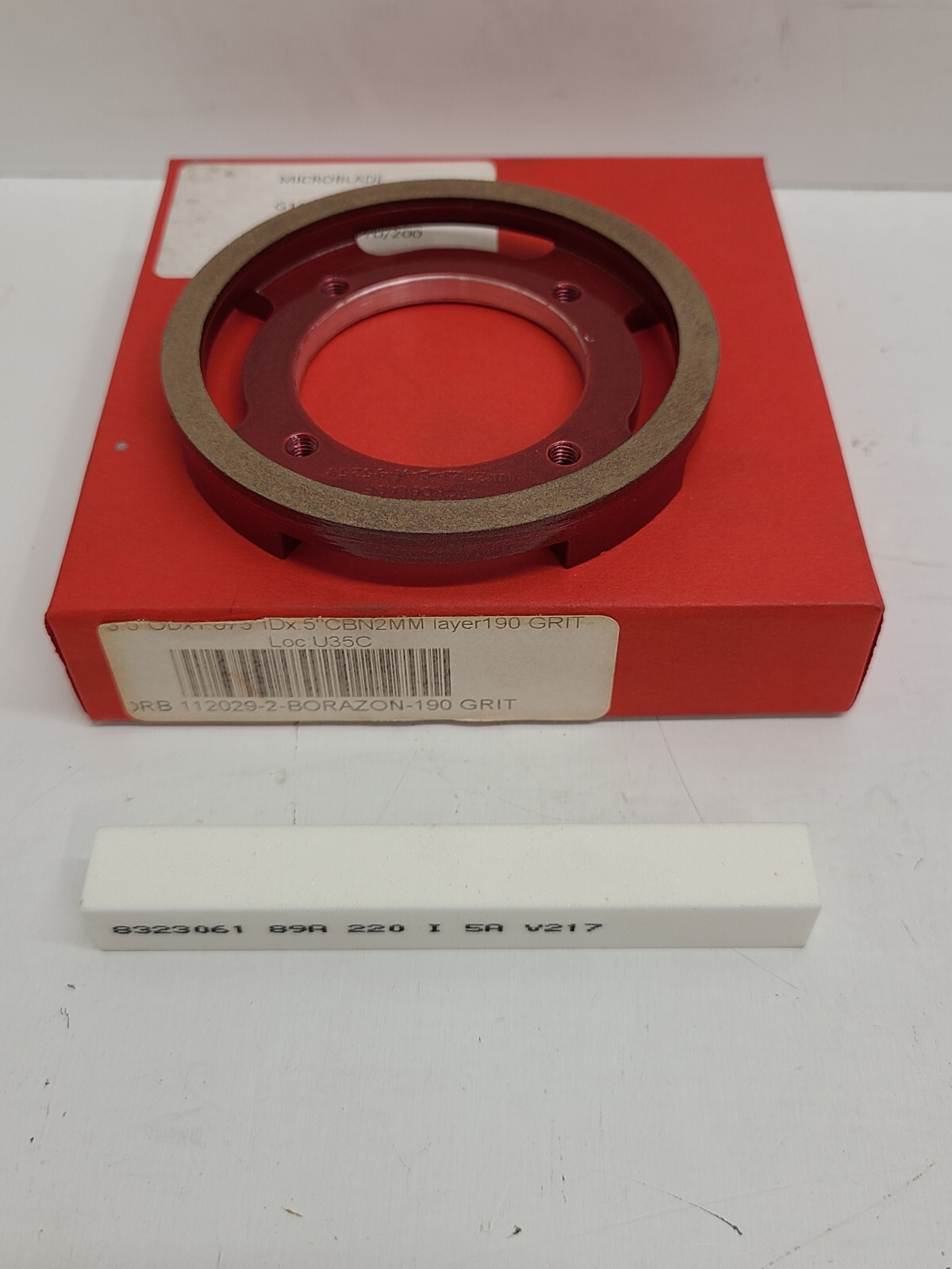NEW OLD STOCK! MICROBLADE 3.5″ 190 GRIT BORAZON ABRASIVE WHEEL ORB112029-2