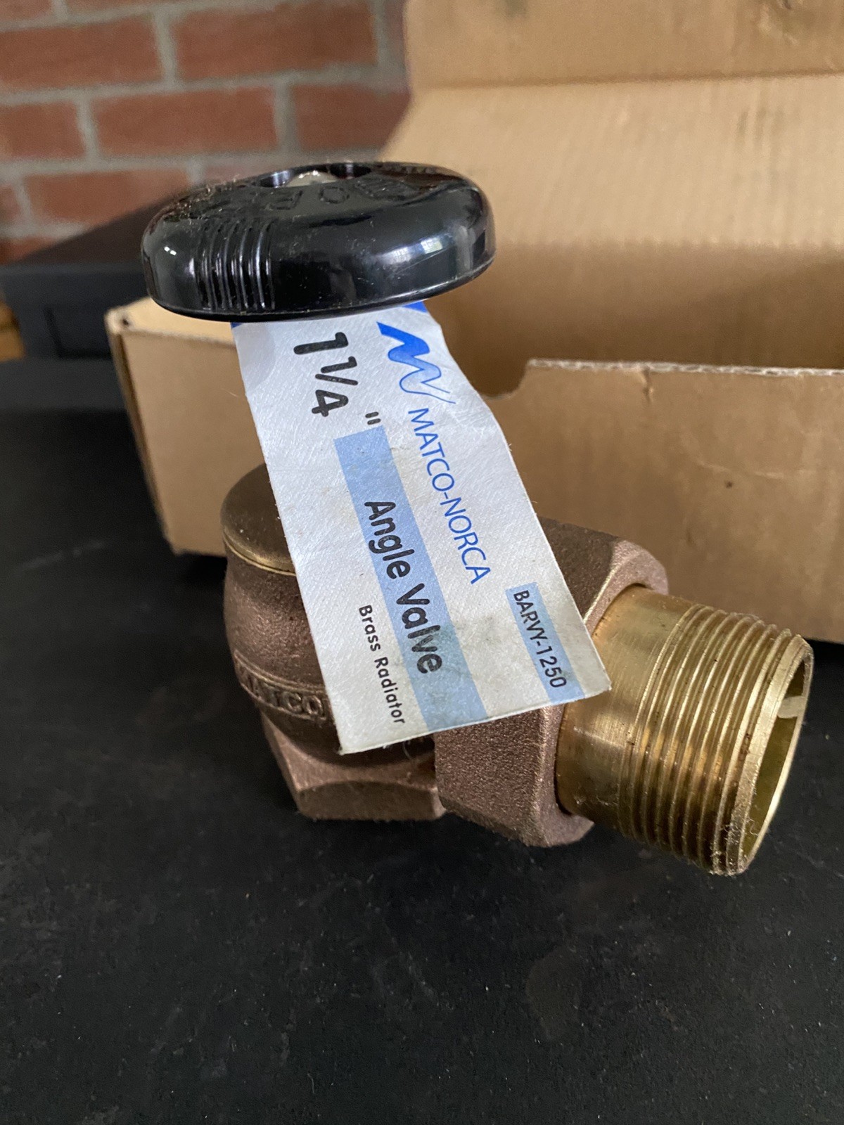 Radiator Steam Valve 1¼” Brass Union Made by Matco-Norca Barvy-1250