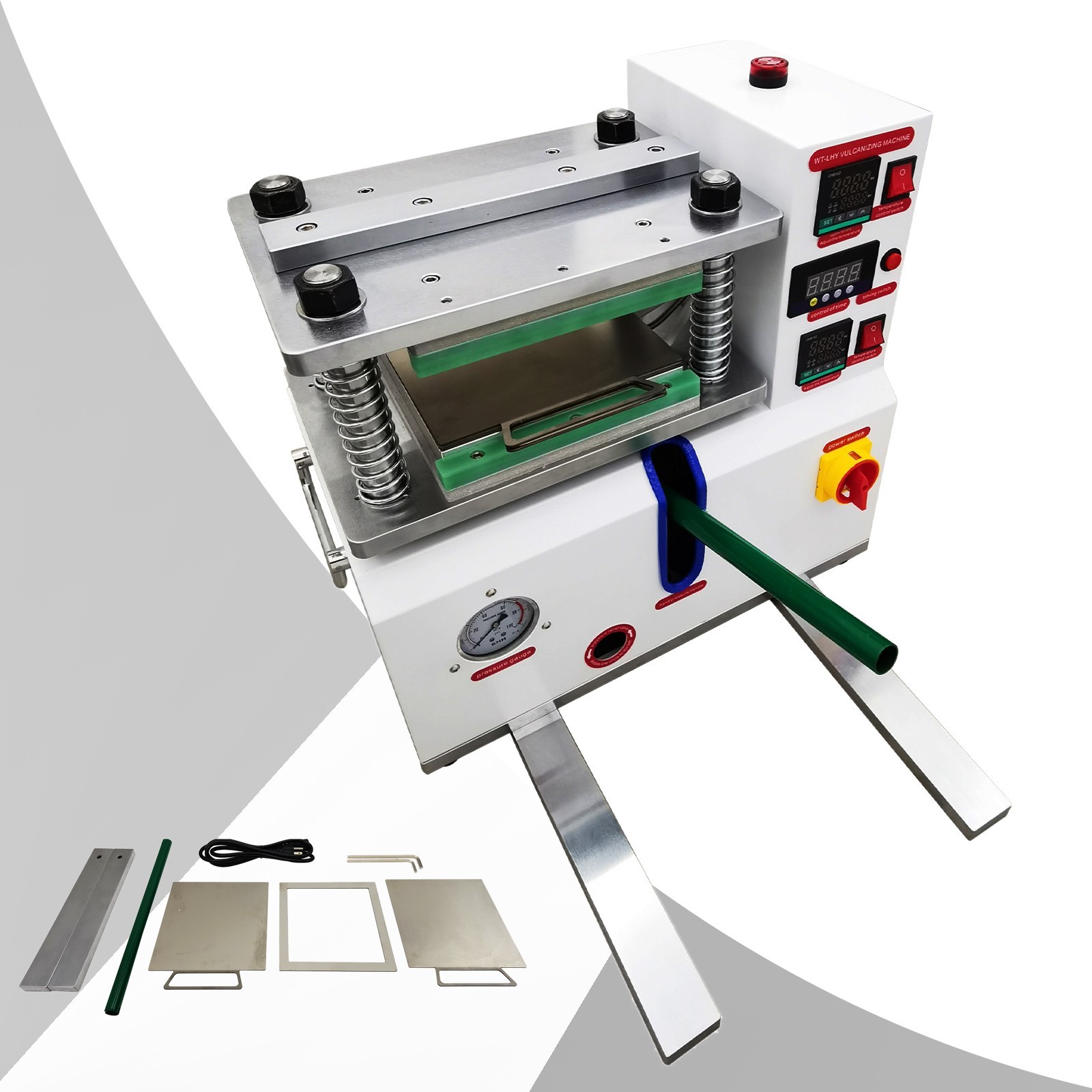 110V 1500W Vulcanizing Machine 50-350℃ Desktop Flat Plate for Rubber Plastic