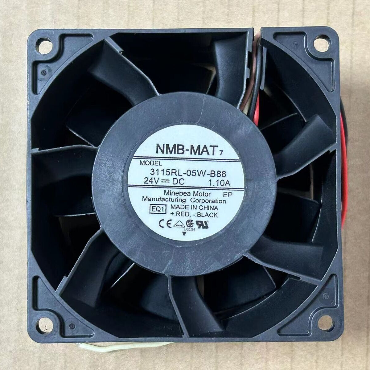 NMB-MAT 3115RL-05W-B86 Inverter Cooling Fan Fast Shipping 24V 1.10A 8CM 4-wire