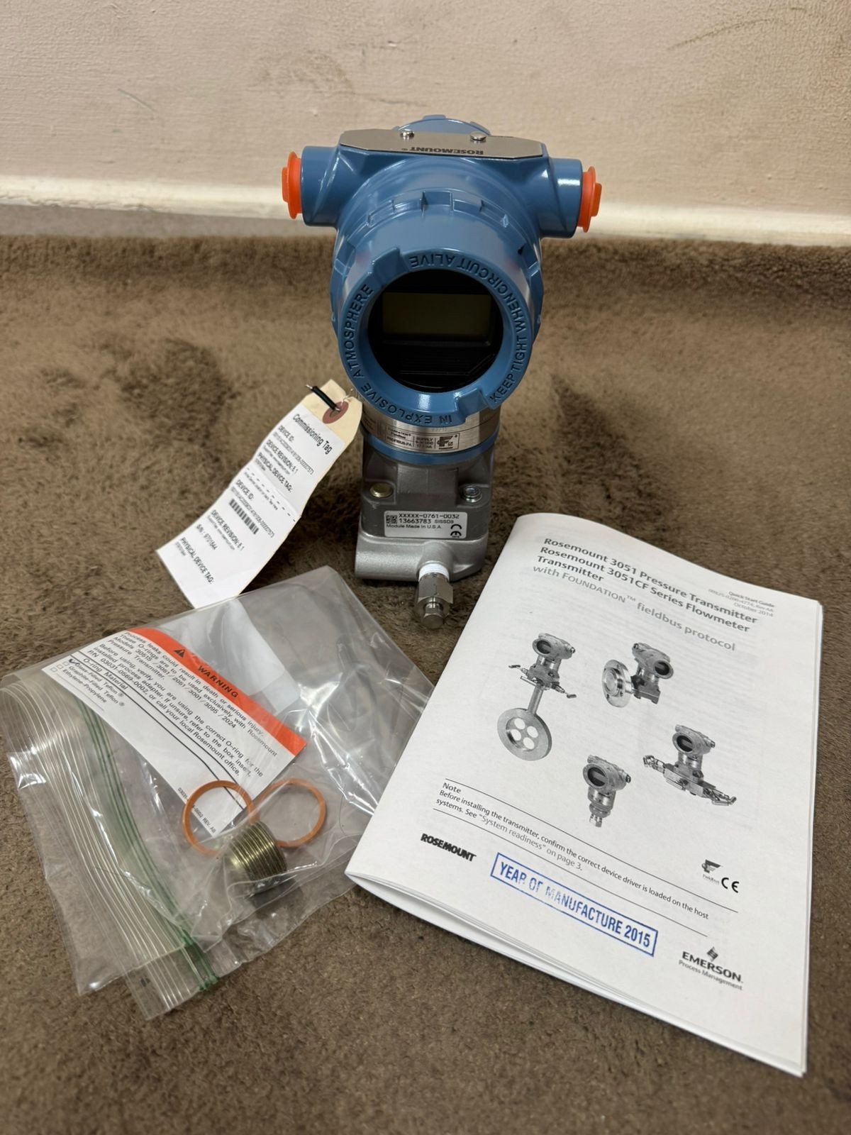Rosemount / Pressure Transmitter / 3051CD3F22B1AK5M5 / 3626PSI-250BAR
