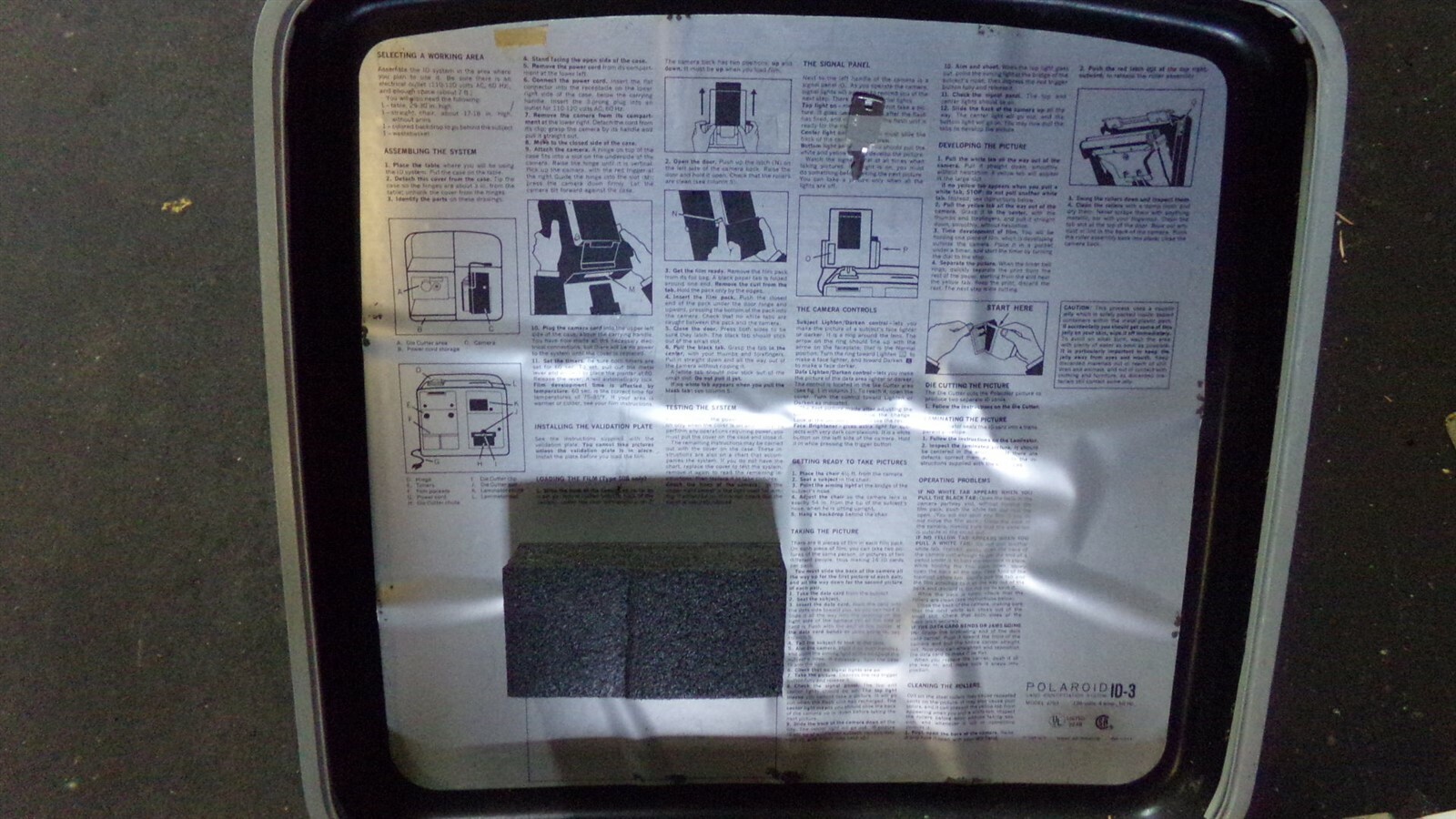 Polaroid ID-3 703 223B PT 444B 10/12 Land ID System in Case *FREE SHIPPING*