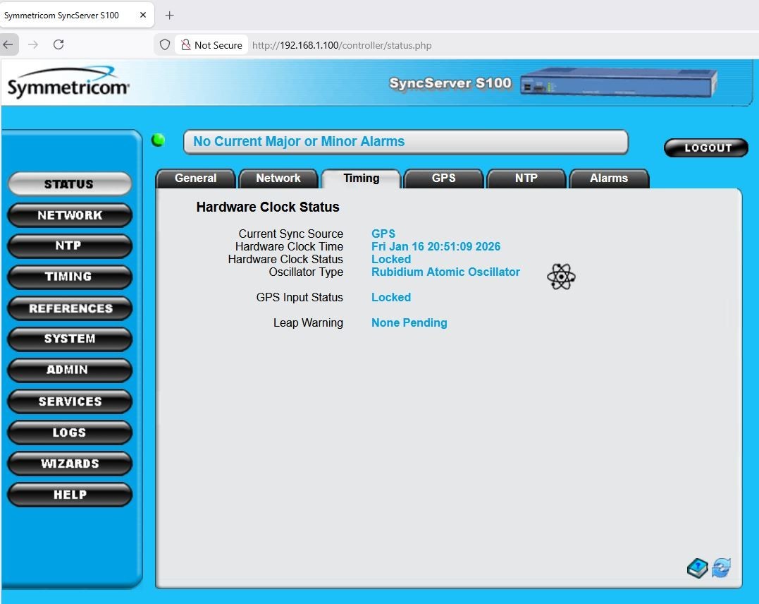 Microsemi syncserver S100 NTP server with Rubidium stand, GT-8736D GPS, #2
