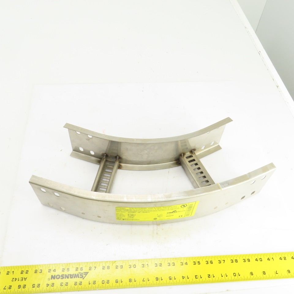 Cooper 4SS6MR-06-45HB12 B-Line Stainless Steel 45° Ladder Cable Tray 6″ W