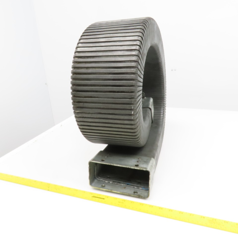 3″ x 7″ Steel Feed Thru Flexible Wireway Energy Chain 53-1/2″ OAL
