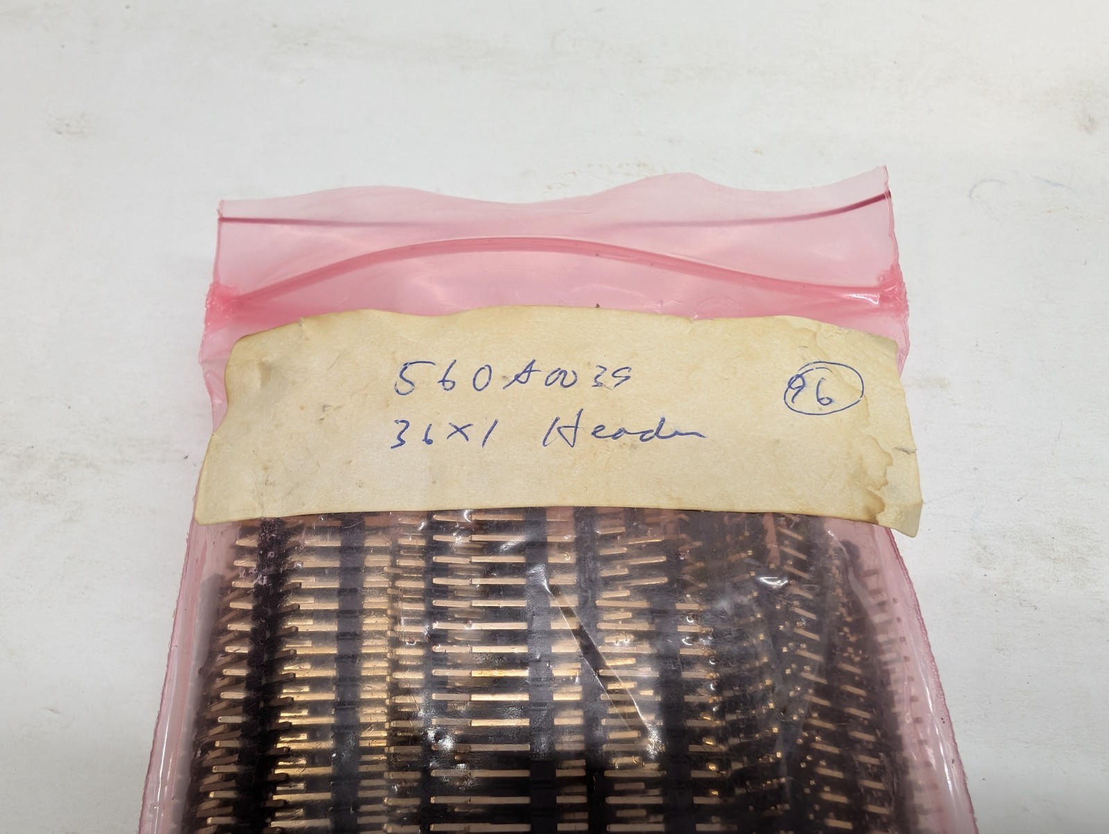 Lot of 90 AMP 36-Pin Single Row Gold Plated Male Header Strips 2.54mm NOS