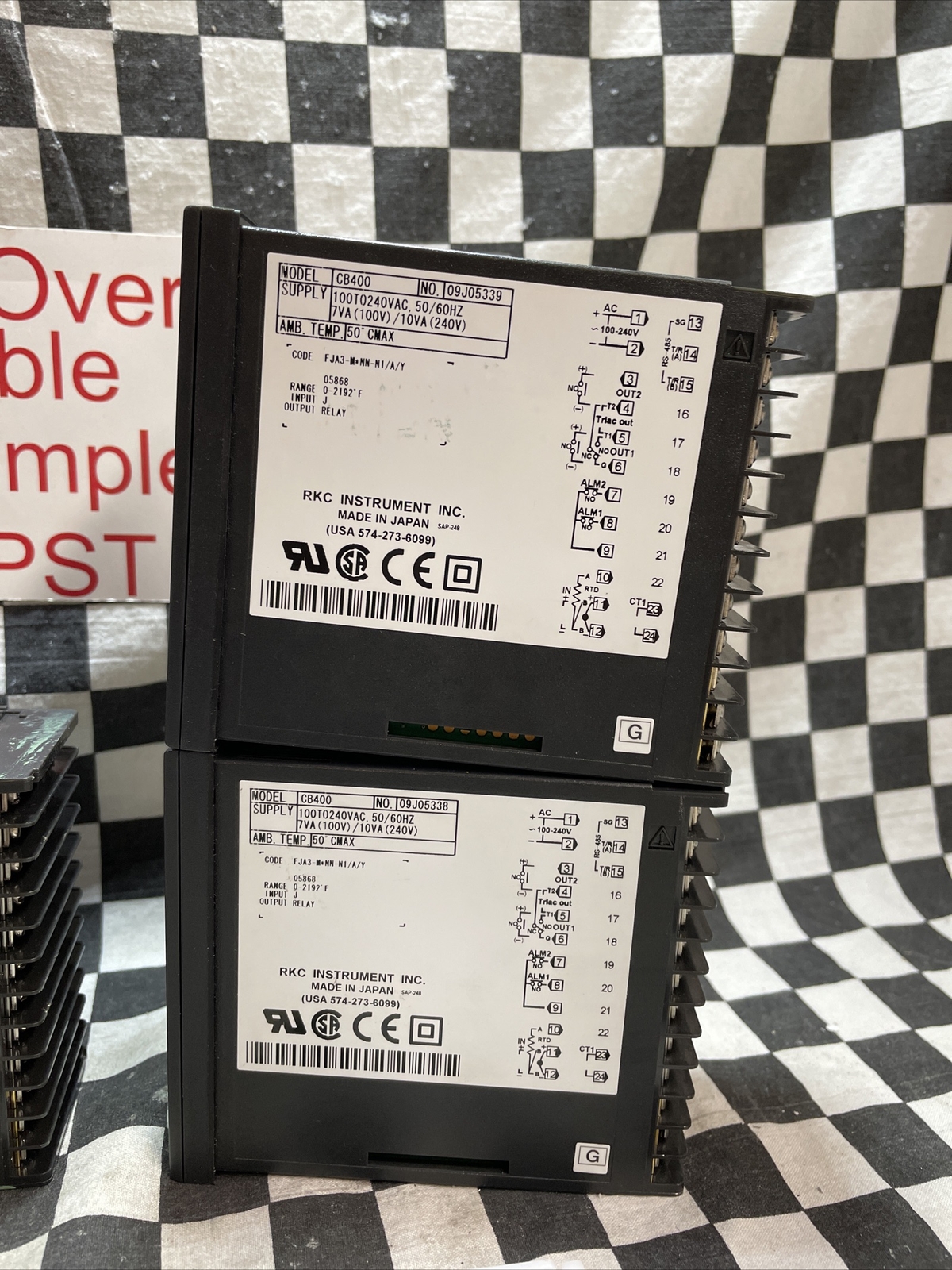 RKC CB400, TEMPERATURE CONTROLLER, FJA3-M*NN-N1/A/Y, LOT OF 5, SHIPSAMEDAY