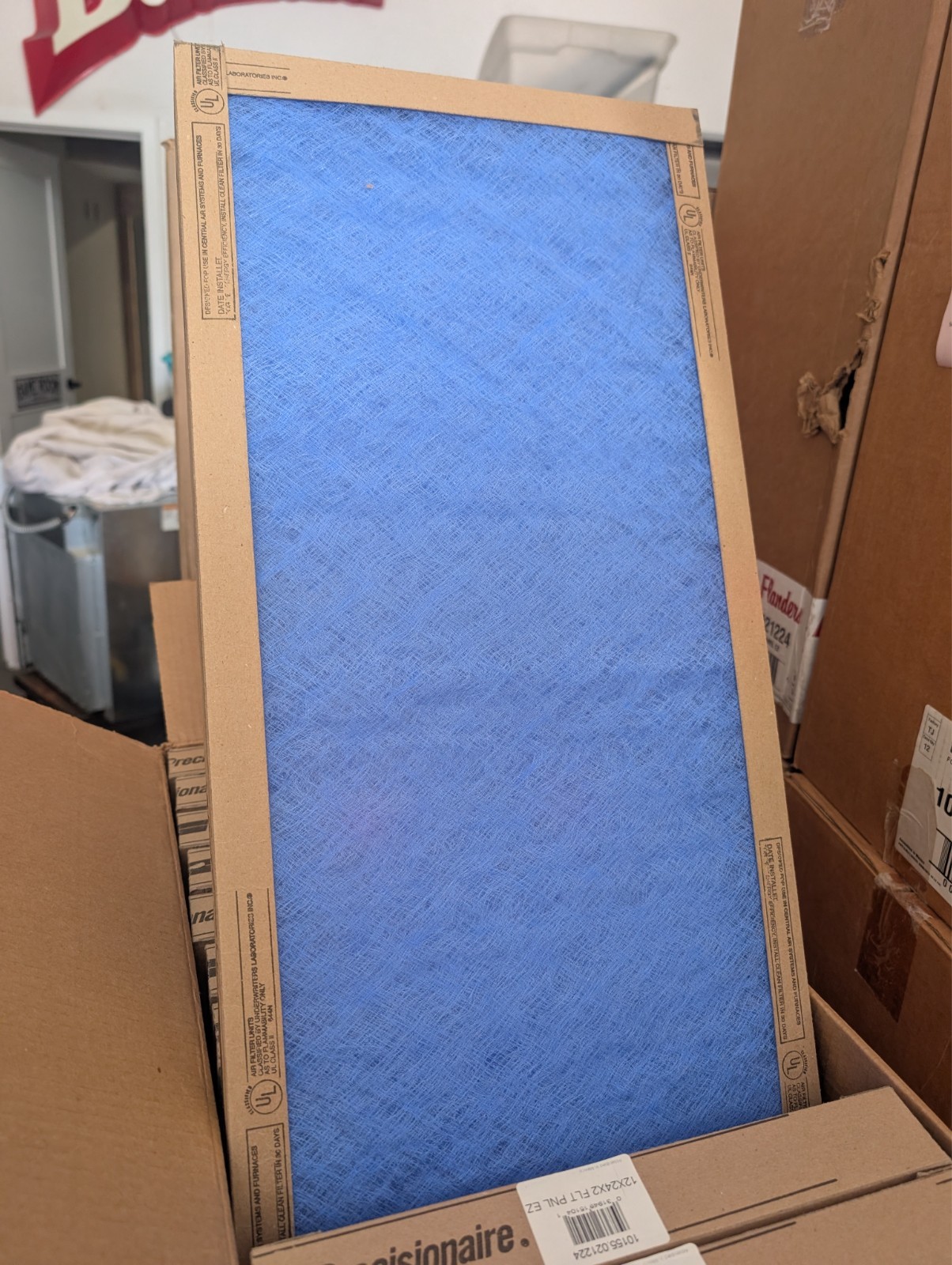 air filter 12x24x2 aaf flanders flat panel EZ 10155.021224