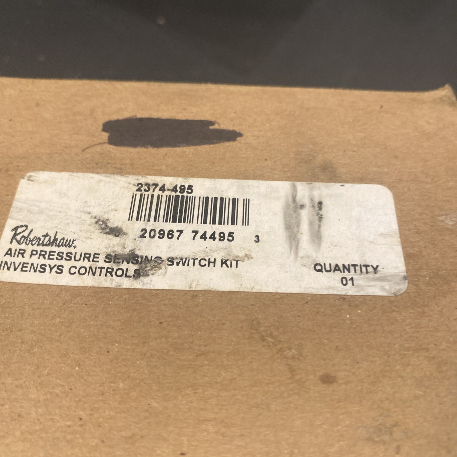 Robert Shaw 2374-495 Air Pressure Sensing Switch Kit RL