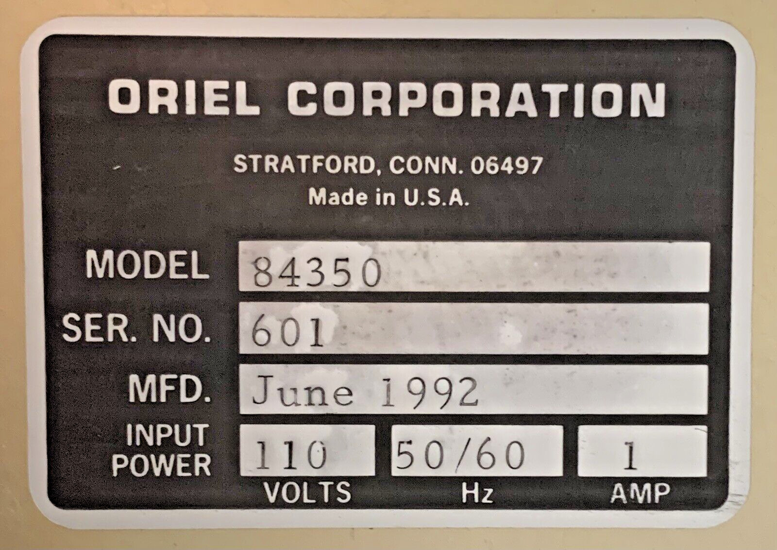 Oriel Solar Simulator System W/ Multiple Components
