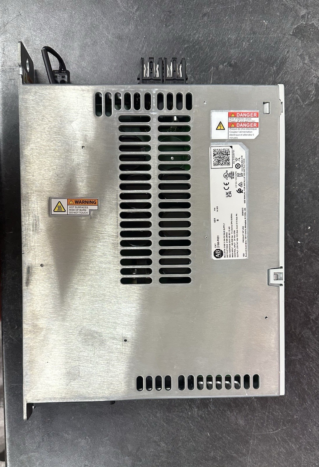 Allen Bradley 2198-P031 7 kW, 324-528 VDC, Kinetix 5700 DC Bus Supply. New 2026