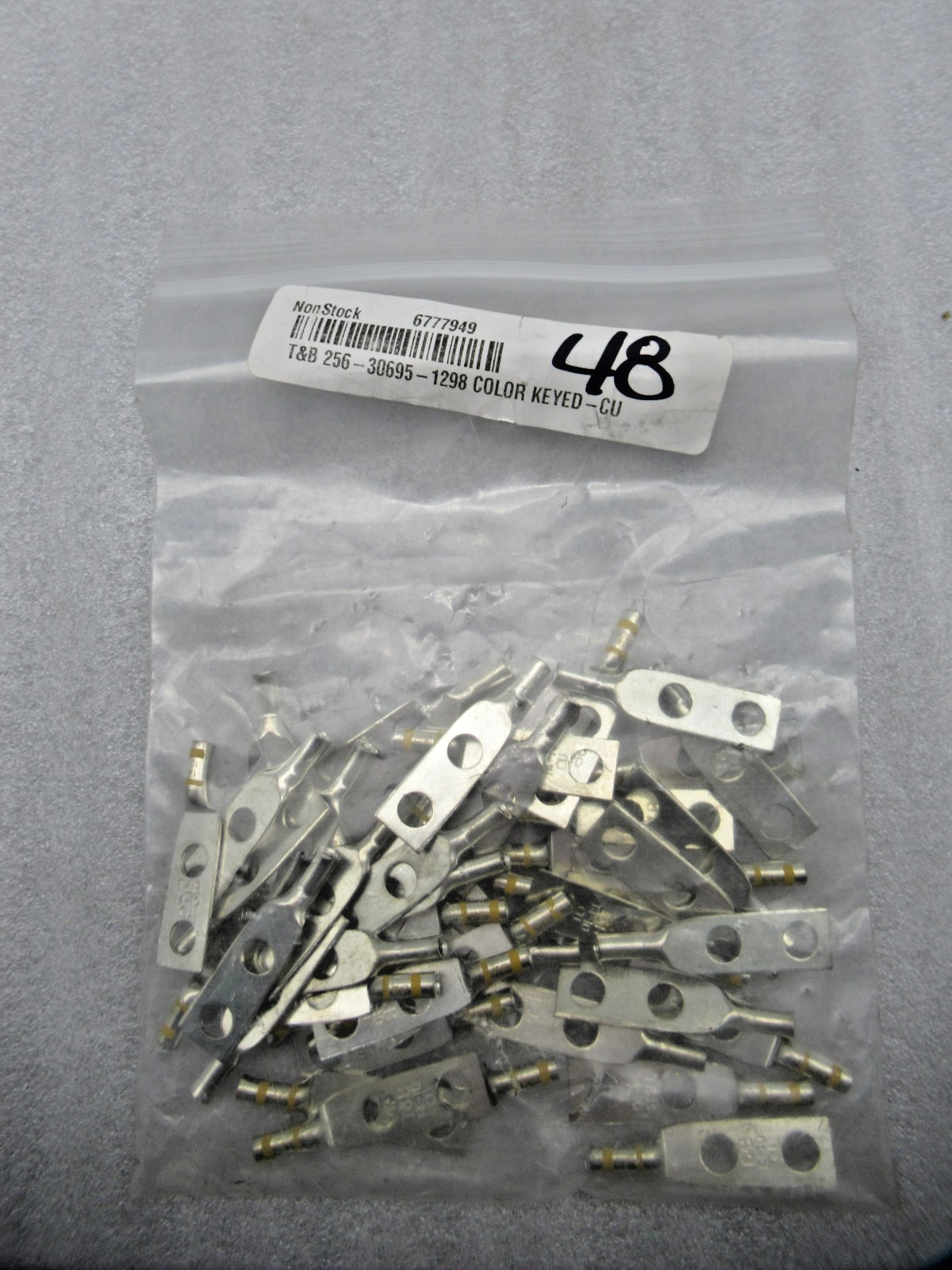 ABB Thomas Betts 256-30695-1298 Copper Compr Connector Color Code Yellow *48pc