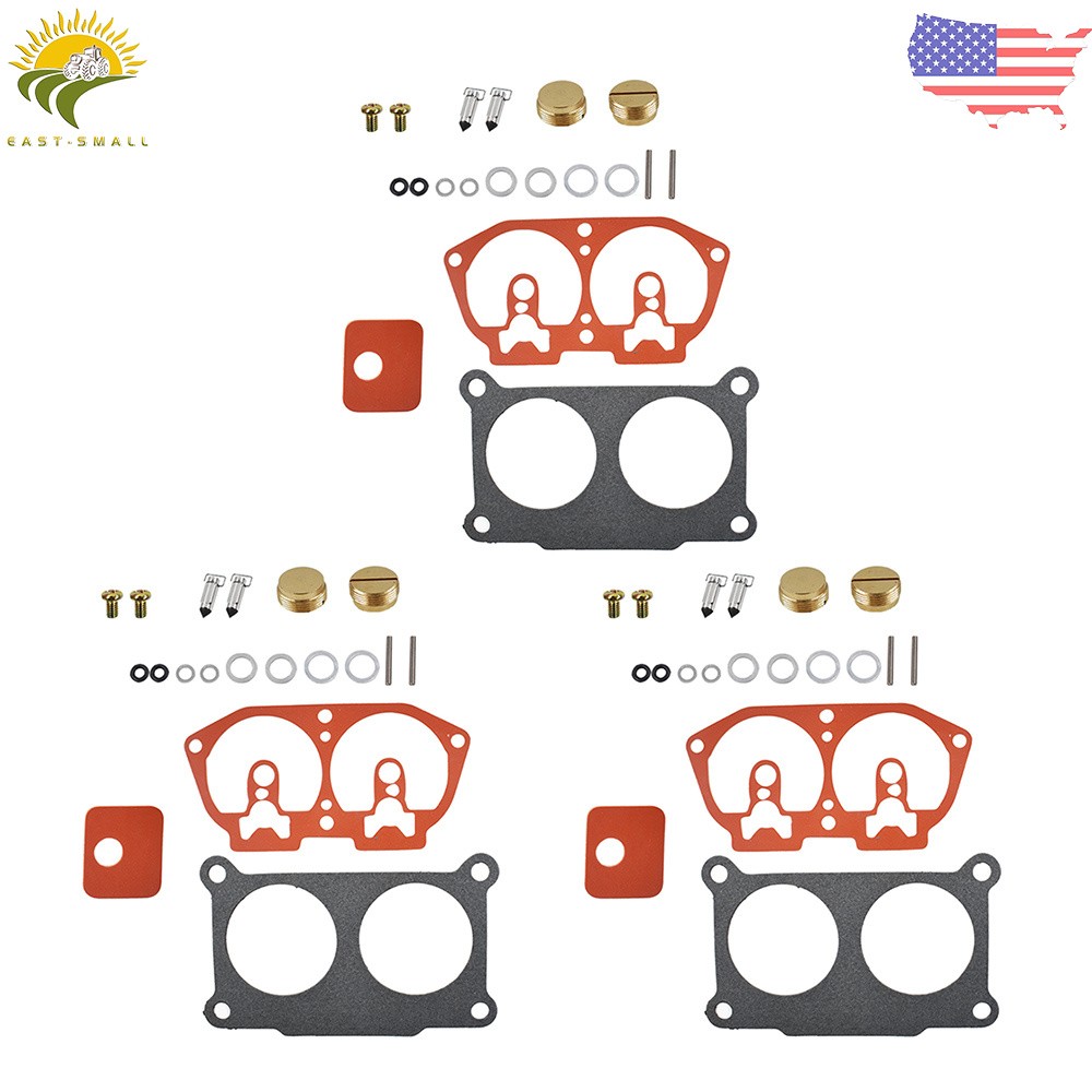 3Pcs Carburetor Rebuild Kit For Outboard V-6 For Yamaha 150 175 200 225 HP 86-95