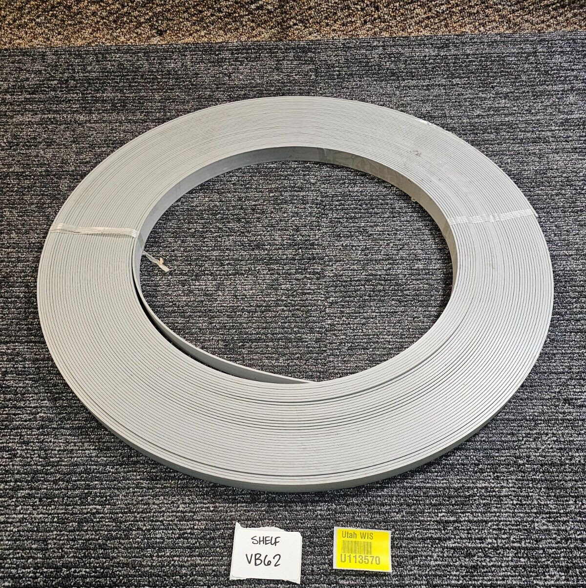 Silver Grey Matte 300′ x 15/16 Width x 3mm Thick EU765 PVC Edge Banding