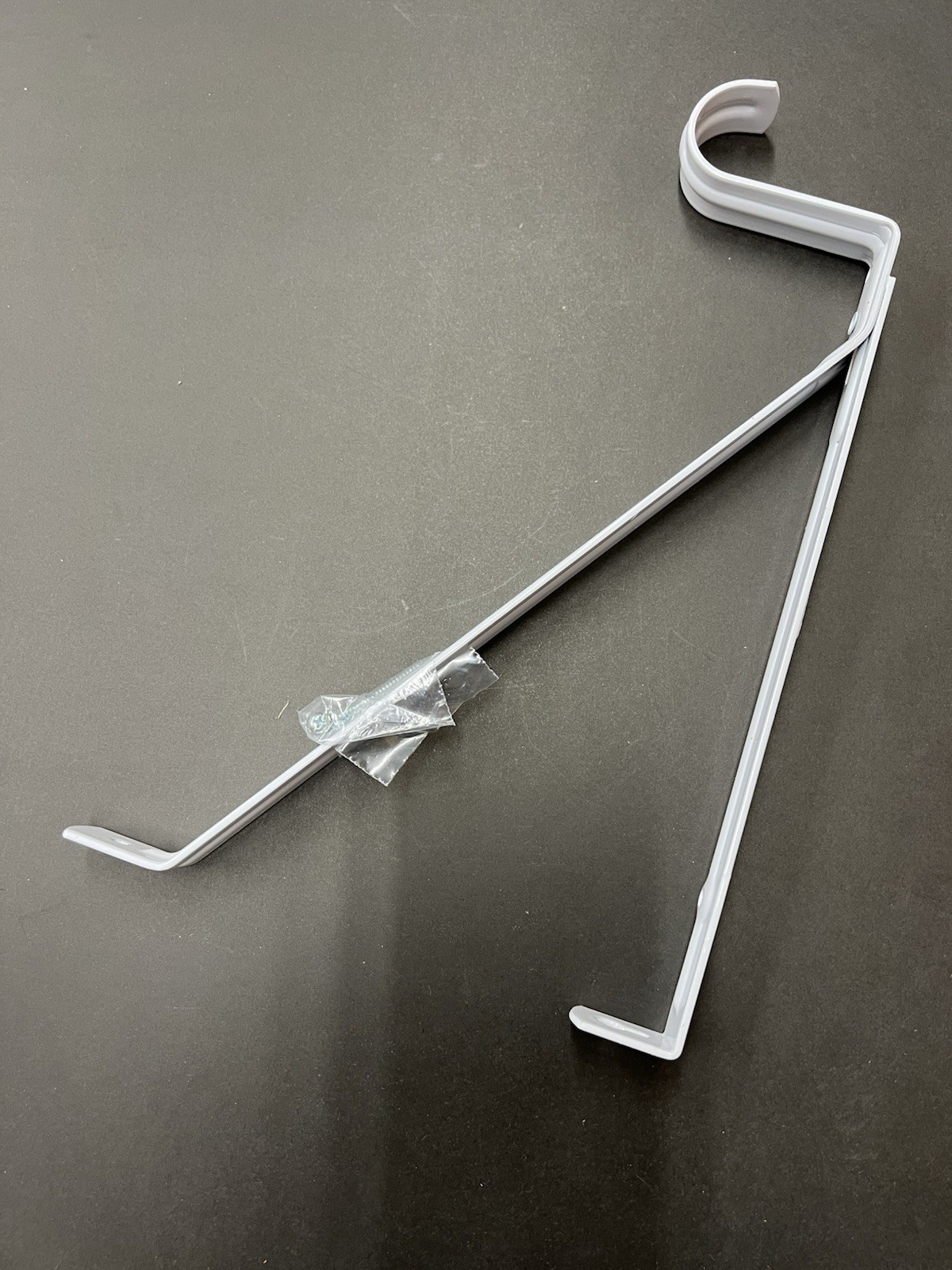 KV #1194 White Adjustable Shelf & Rod Support Bracket 12 5/8” X 8” ( BOX 0f 6)