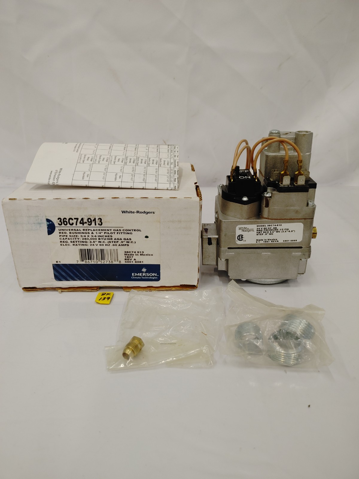 White Rodgers 36C74-913 3/4″ Gas Valve