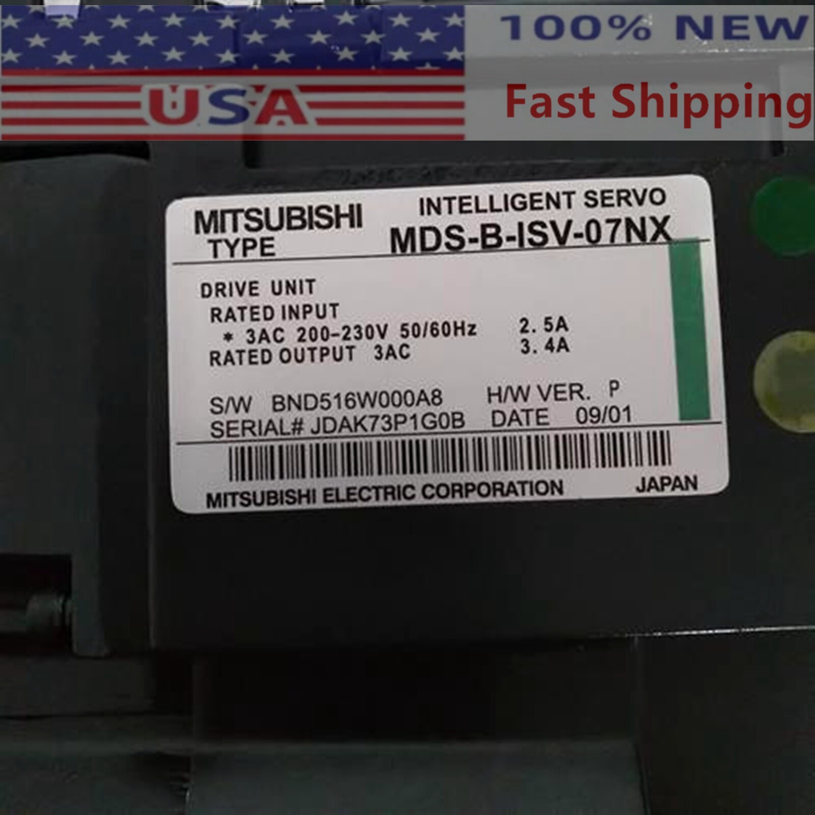 NEW MITSUBISHI MDS-B-ISV-07NX Servo Drive MDSBISV07NX