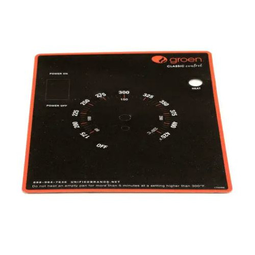 Control Panel Overlay for Groen 175046