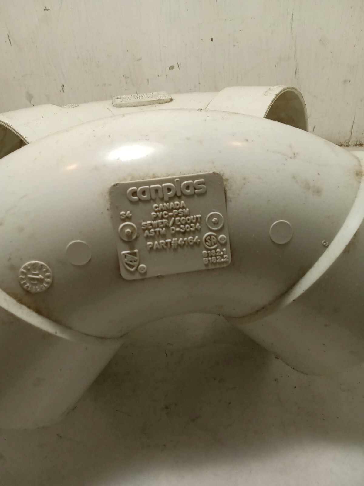 Lot of 2 CANPLAS PVC-PSM SANITARY PIPE ELBOW 4164 4″/100M (SW32)