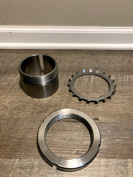 AN20 Series Bearing Lock Nut – 3.918-12 in Thread Size, 5-3/16 in OD, 4.813 in
