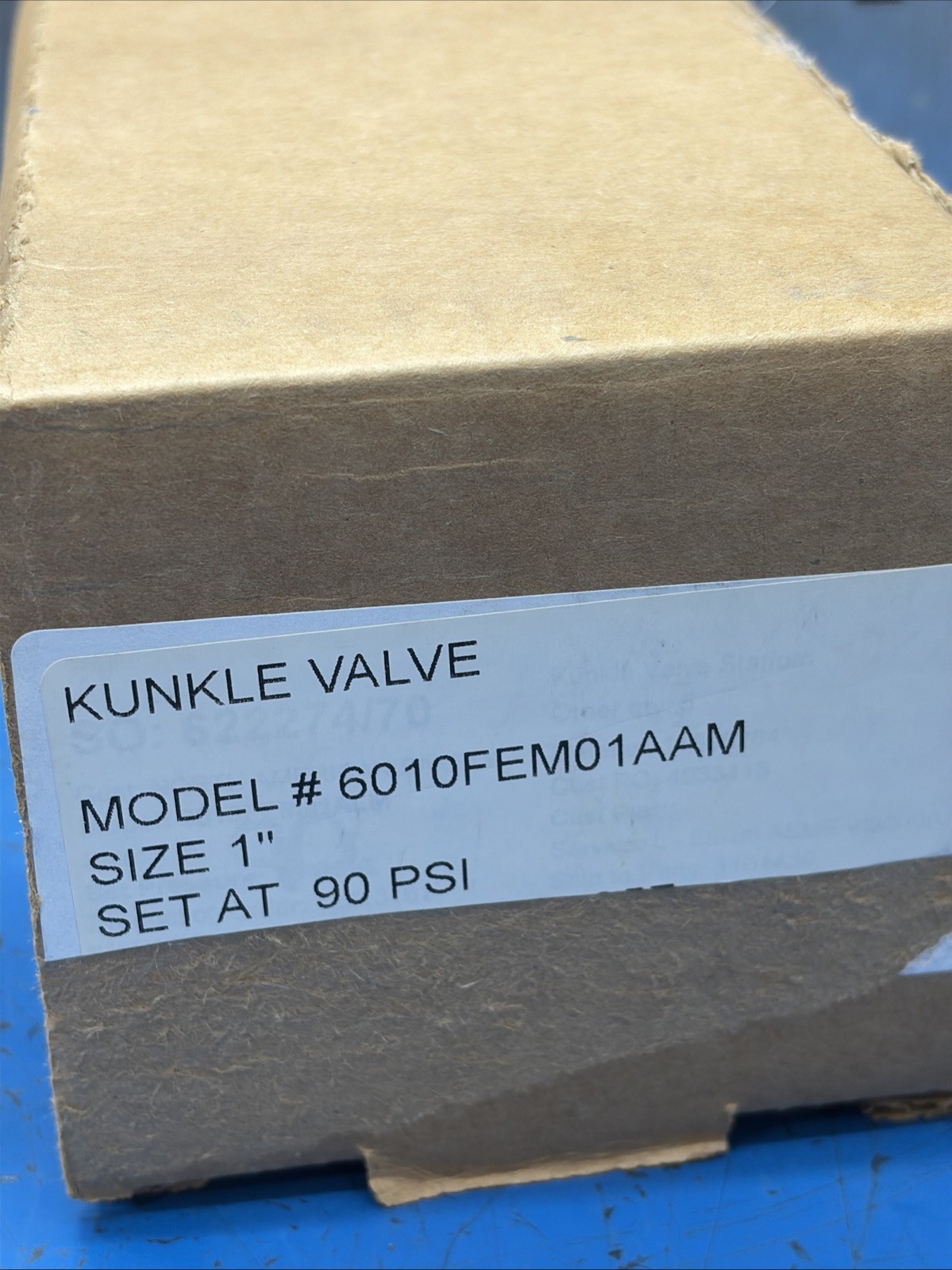 Kunkle Valve 6010FEM01AAM Sz.1 Set At 90 PSI NIB Fast 🇺🇸 Shipping + Warranty