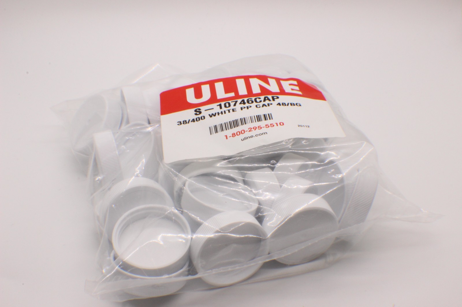 ULine 10746B-Jug 1 Gallon Jugs HDPE w/ Tops Natural Color Full Box of 48