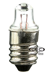 CEC INDUSTRIES 243 LAMP, INCANDESCENT, EDISON SCREW/E10, 2.33V, 629MW