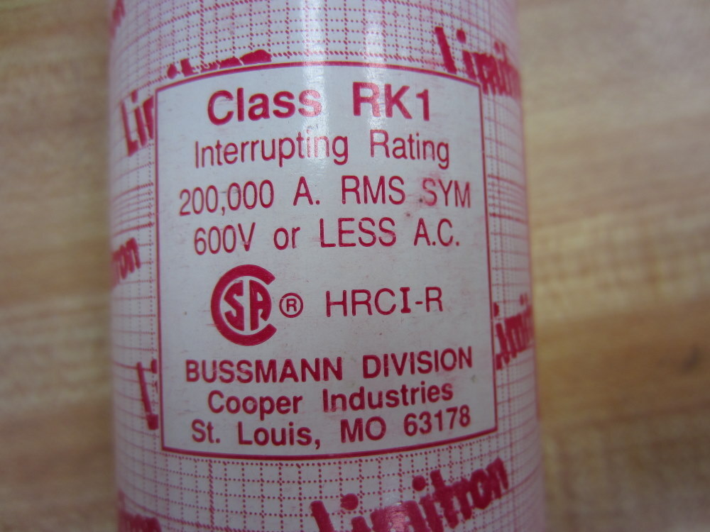 Bussmann KTS-R-400 Limitron KTSR400 Class RK1 Fuse Tested