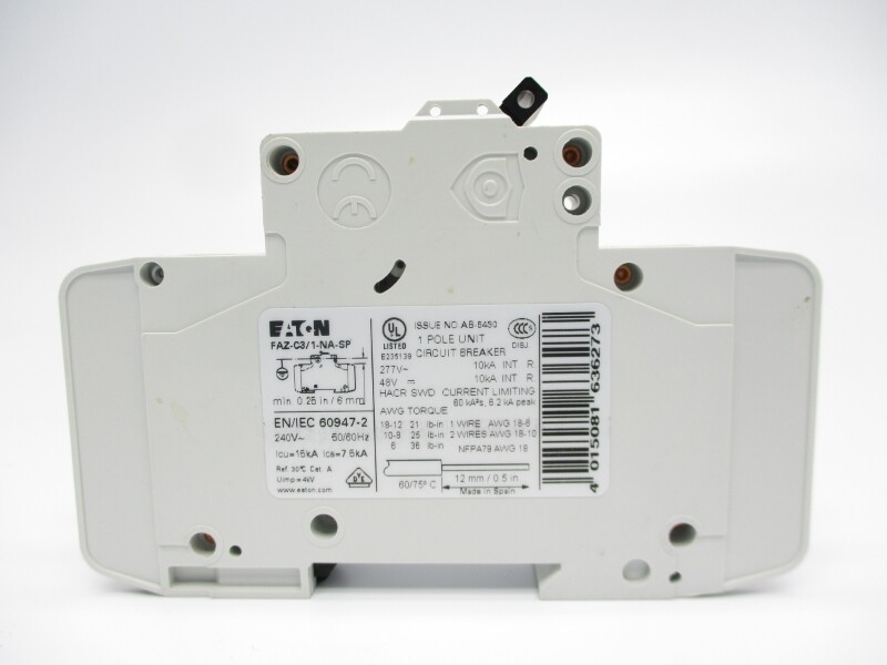 EATON FAZ-C3/1-NA-SP 277VAC 3A NSMP
