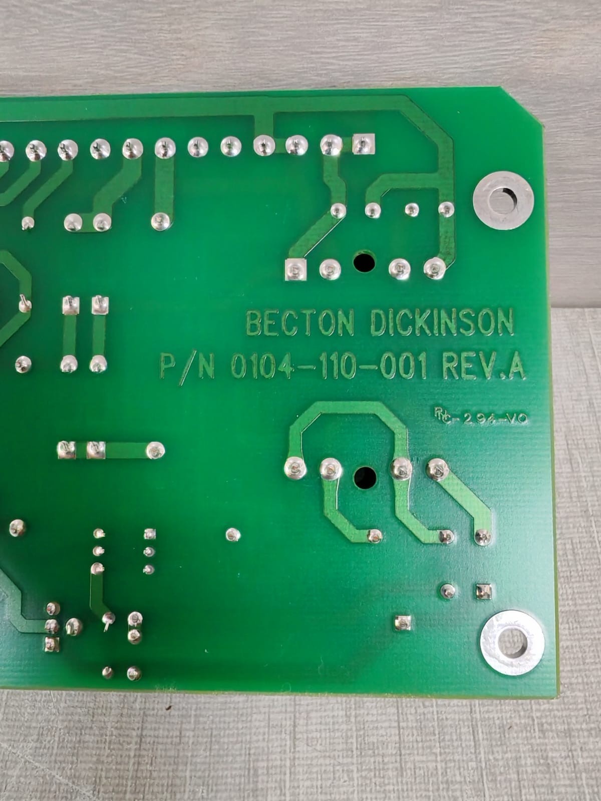 BECTON DICKINSON ASSY 0104-110-000 REV.A.3 MAIN PC BOARD P/N 0104-110-001 REV.A