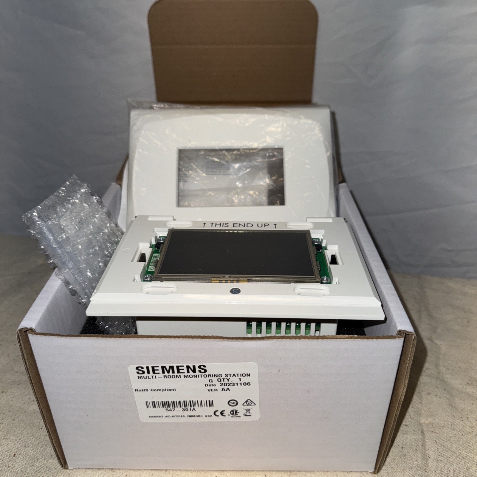 Siemens 547-301A MRMS Multi-Room Monitoring Station BACnet