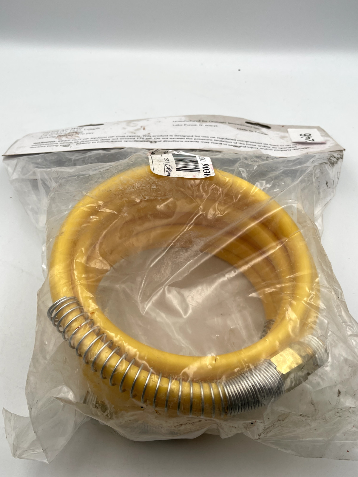 SPEEDAIRE 1VEJ4 12′ 1/2″NPT 170psi Nylon Air Hose
