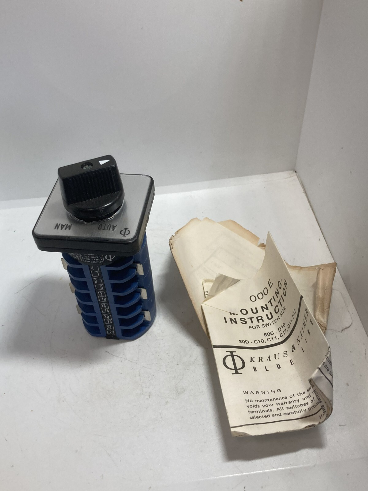 KRAUS & NAIMER C10-A370 ROTARY CAM SWITCH NNB