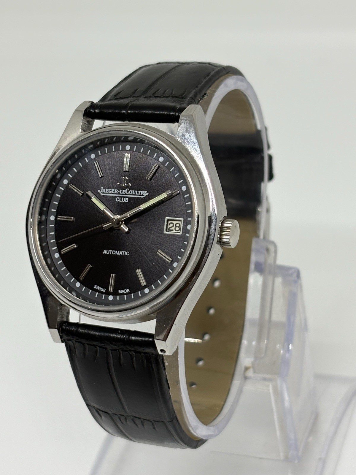 Vintage Jaeger-LeCoultre 25 Jewels Automatic Swiss Made Men’s Watch Black Dial