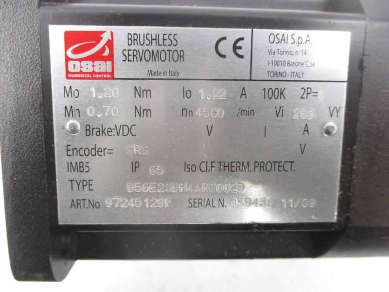 OSAI B56E2SDH4ARS0029 97245129F 269V 1.22A NSNP