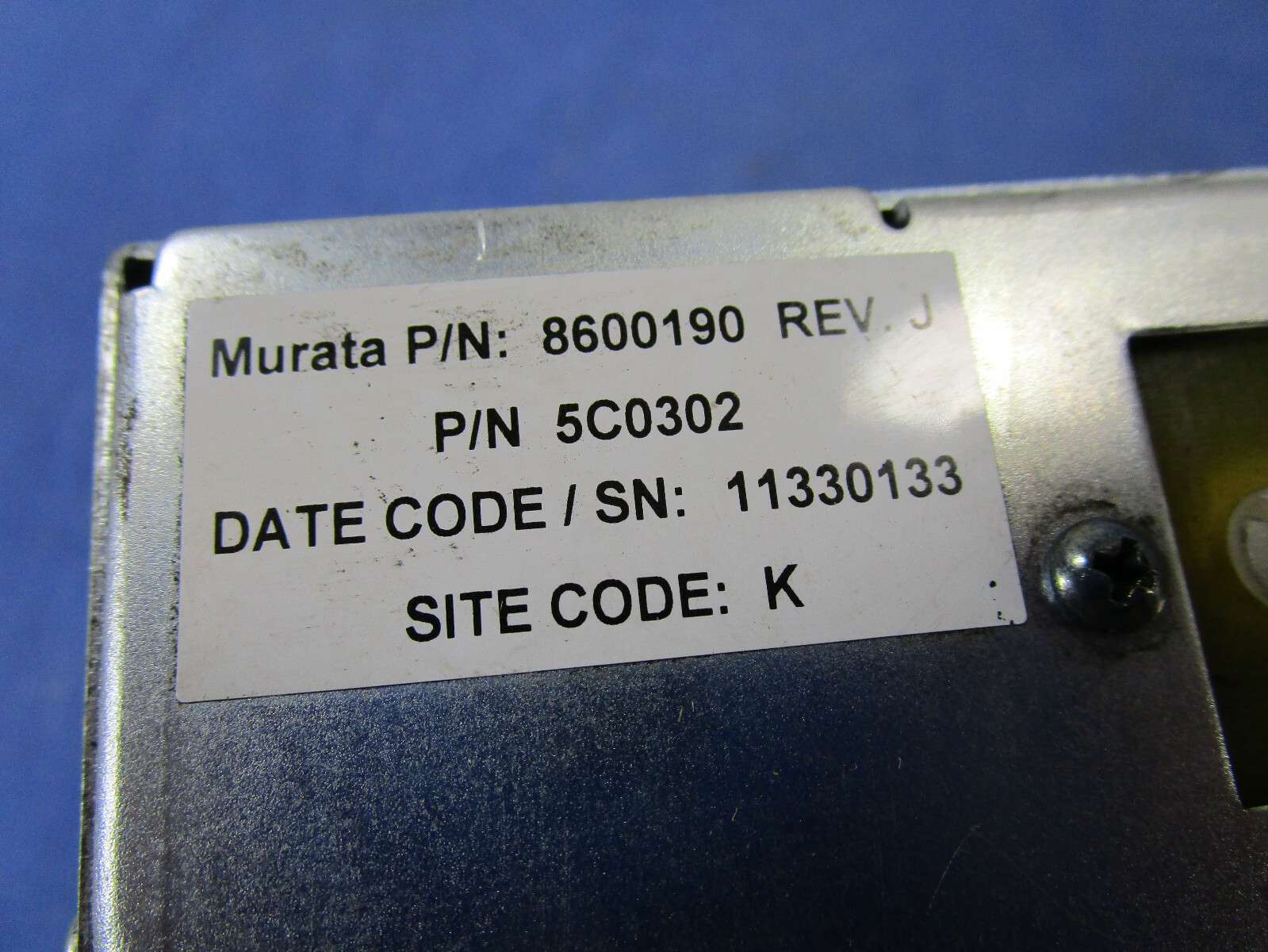 C&D TECHNO. POWER SUPPLY UNIT PEC4139 5C0302 8600190 Murata