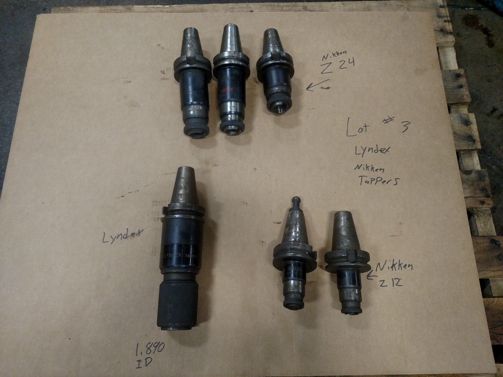 BT 45 TOOL HOLDERS LOT #3 LYNDEX NIKKEN TAPPERS Z12 Z24