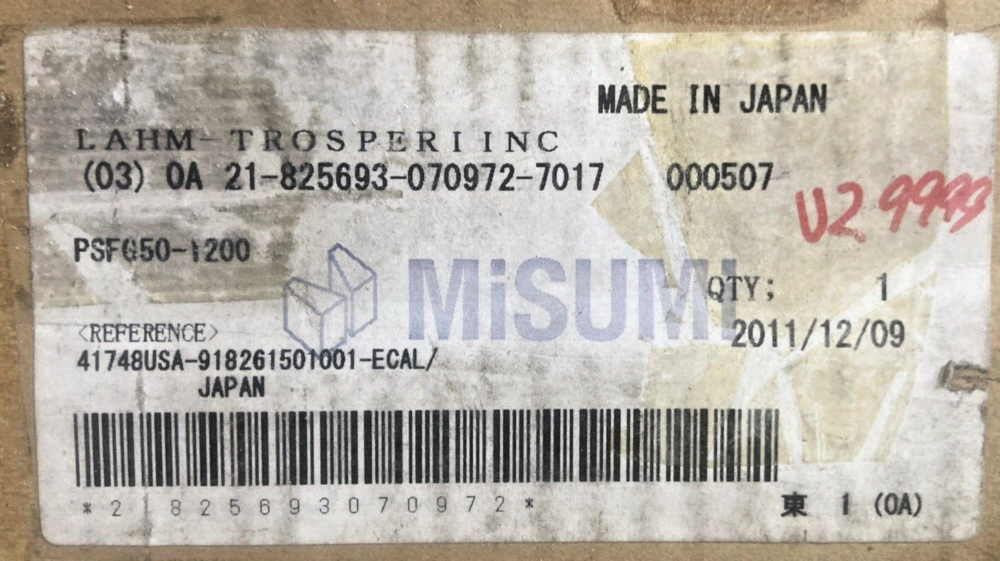 MISUMI PSFG50-1200, Straight Precision Linear Shaft