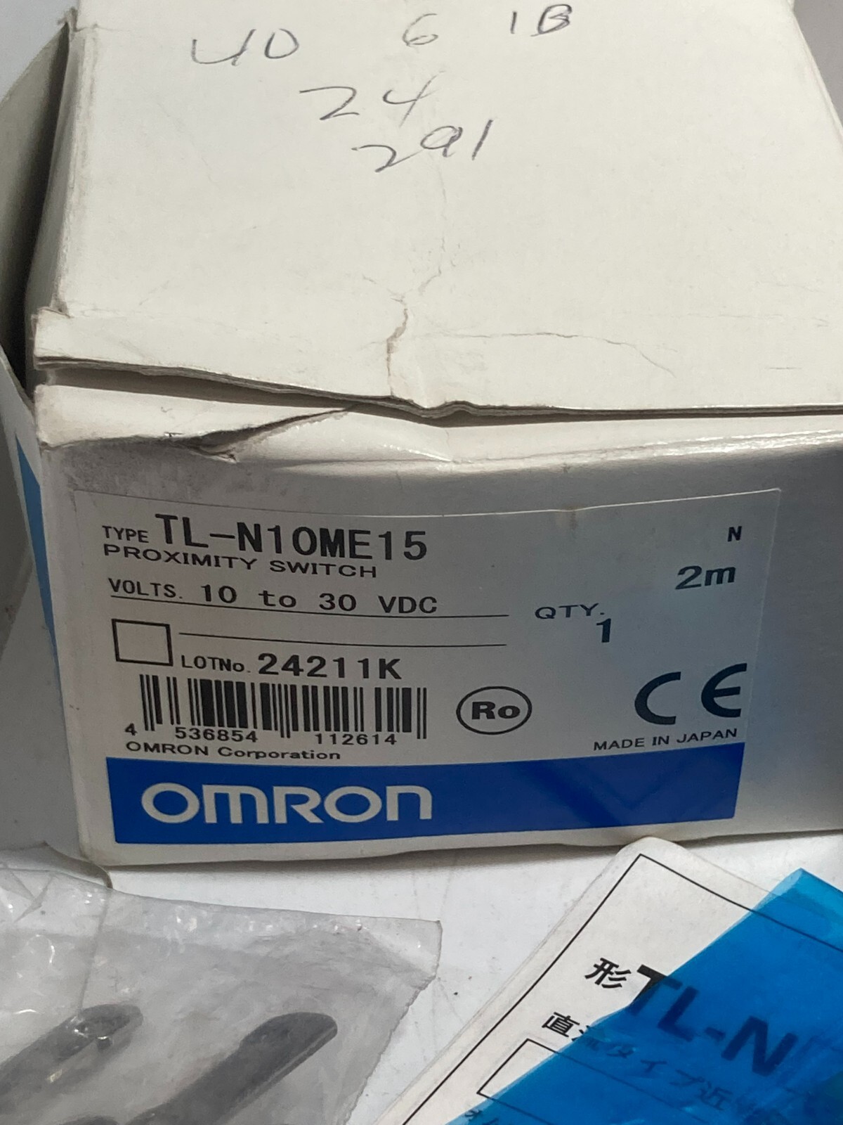 OMRON TL-N10ME15 PROXIMITY SWITCH 10-30VDC 10MM SENSING NPN NO NIB